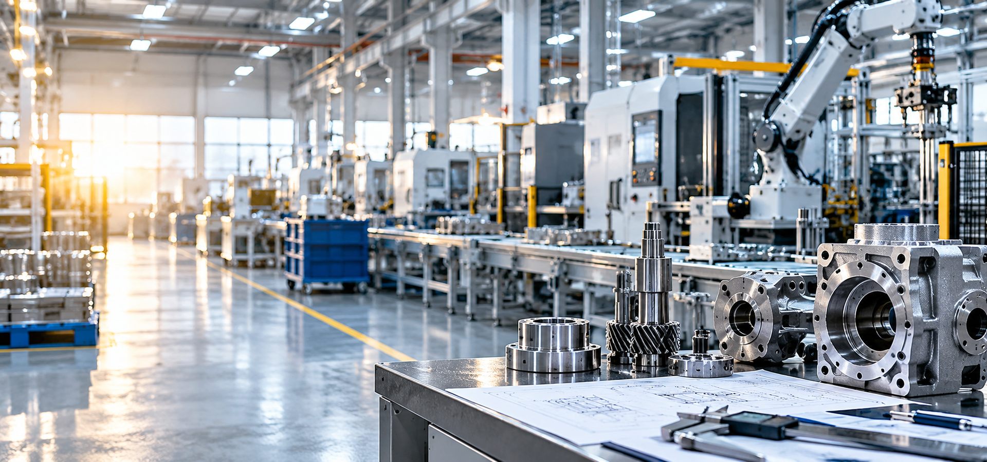 Modern manufacturing facility for quality inspection